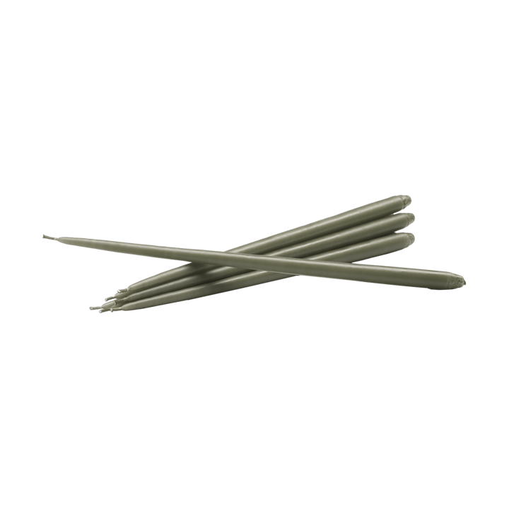 STOFF taps toelopende kaars by ester & erik 6-pack - Dusty green - STOFF
