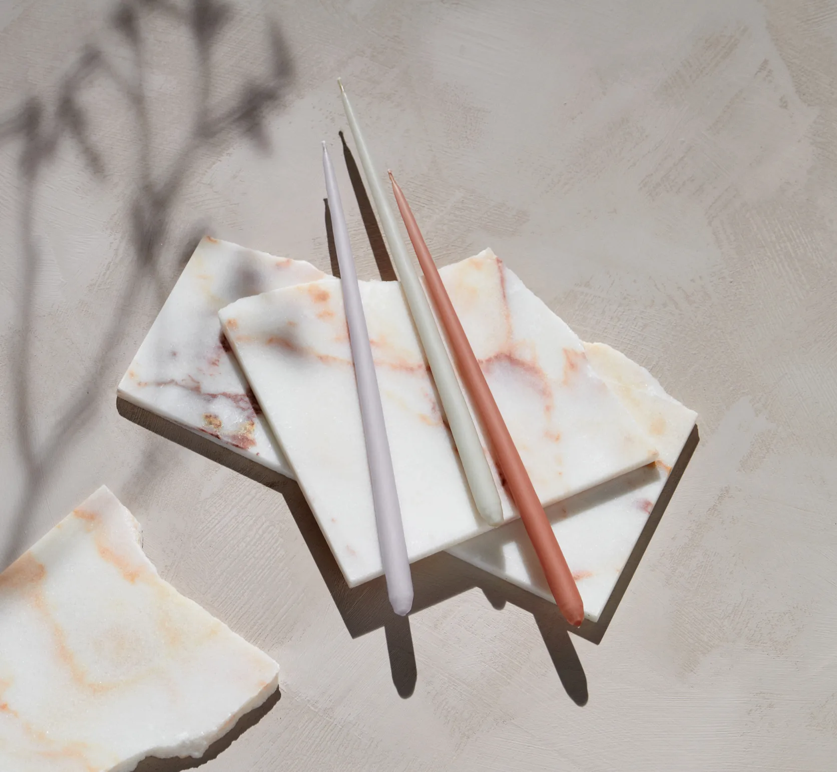 STOFF taps toelopende kaars by ester & erik 6-pack, Light lavender STOFF