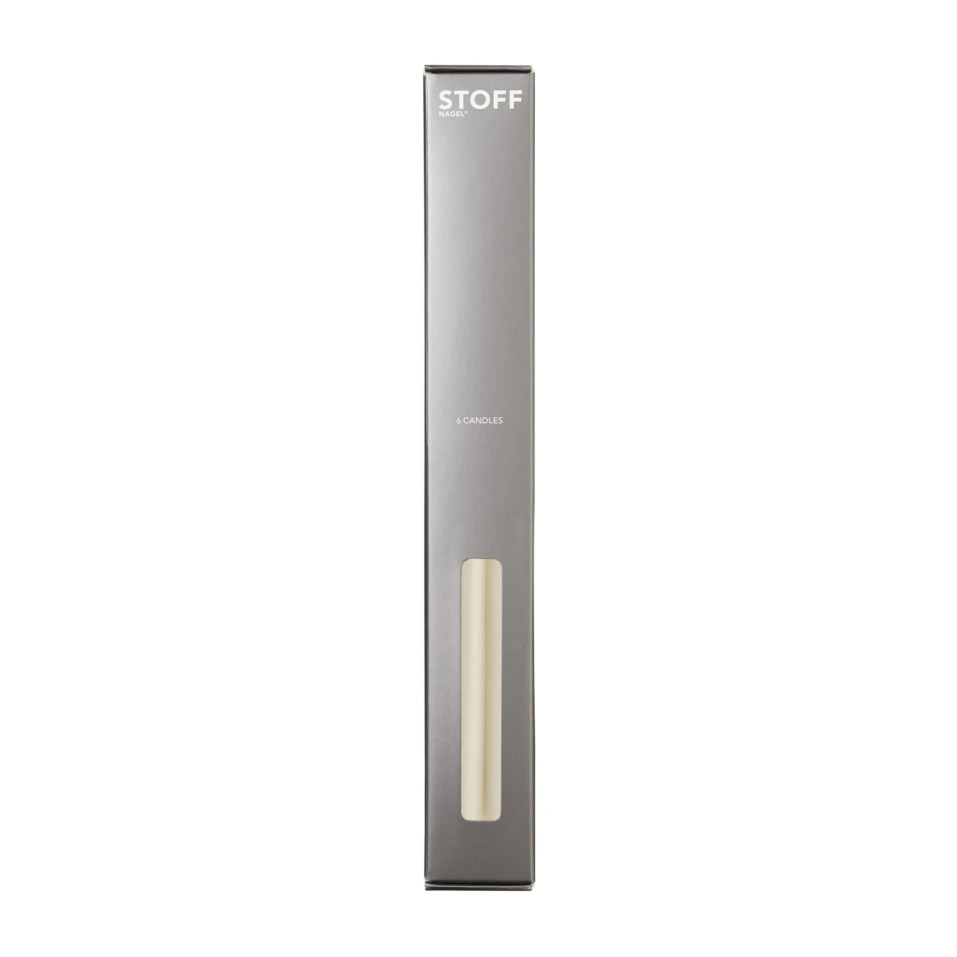 STOFF taps toelopende kaars by ester & erik 6-pack, Off-white STOFF