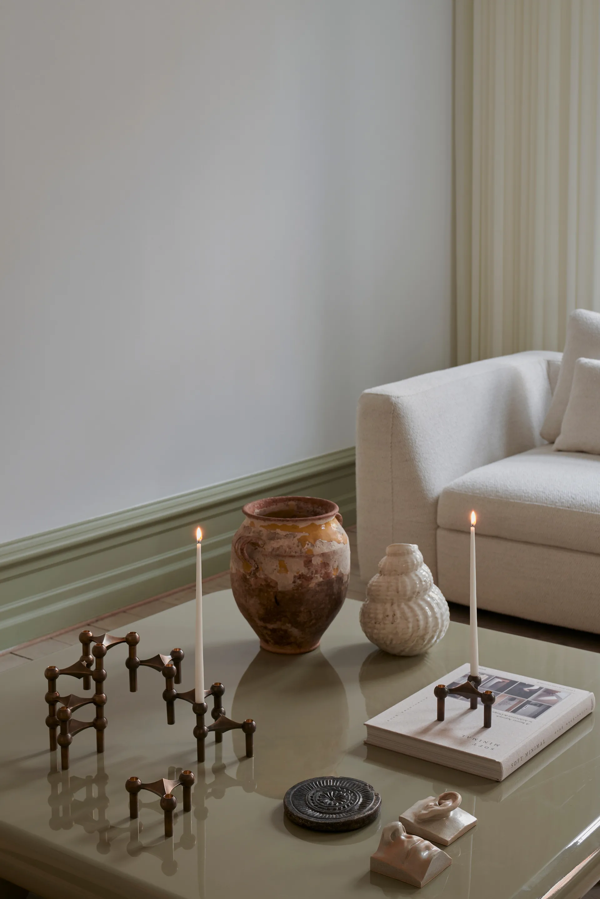 STOFF taps toelopende kaars by ester & erik 6-pack, Off-white STOFF