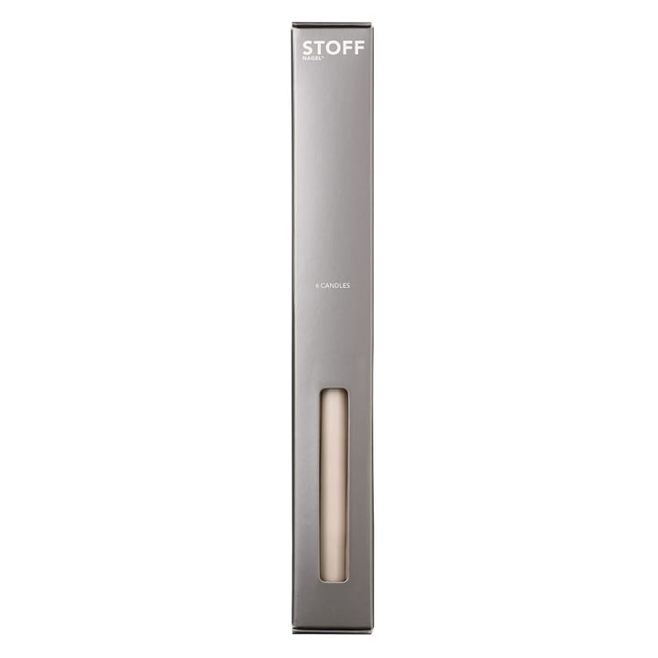 STOFF taps toelopende kaars by ester & erik 6-pack - Sand - STOFF