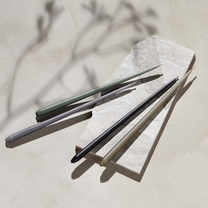 STOFF taps toelopende kaars by ester & erik 6-pack, Taupe STOFF
