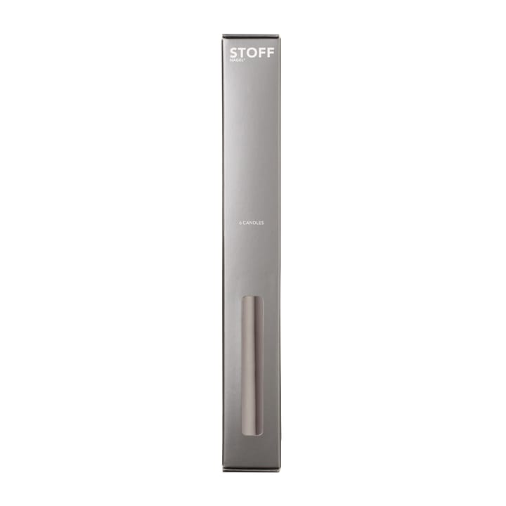 STOFF taps toelopende kaars by ester & erik 6-pack, Warm grey STOFF