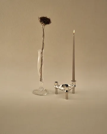 STOFF taps toelopende kaars by ester & erik 6-pack - Zacht bruin - STOFF