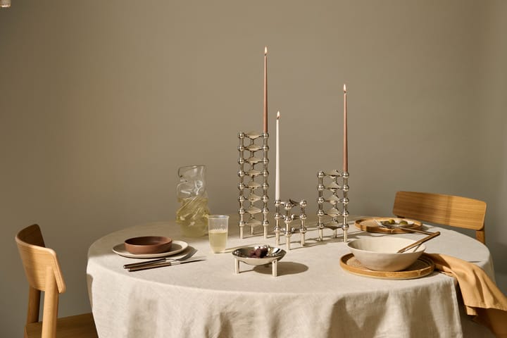 STOFF taps toelopende kaars by ester & erik 6-pack, Zacht bruin STOFF