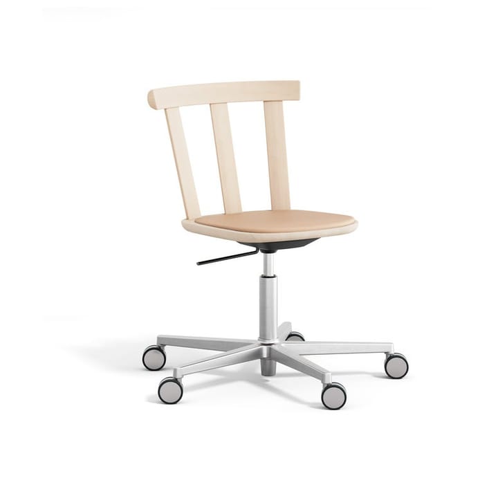 Alt draaibare stoel beklede zitting berkenhout - Elmoveget 22011-licht matte lak - Stolab