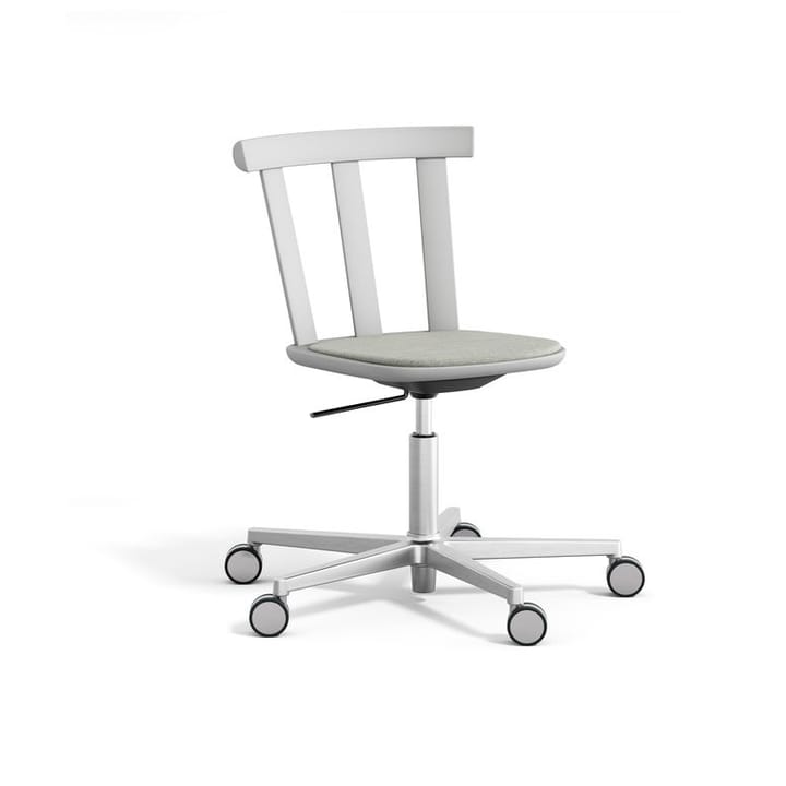 Alt draaibare stoel beklede zitting berkenhout - Hallingdal 65-110 light grey-ljusgrå 51 - Stolab