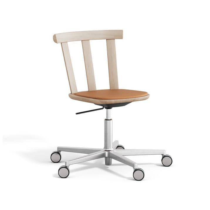 Alt draaibare stoel beklede zitting eikenhout - Elmotique 43024-licht matte lak - Stolab