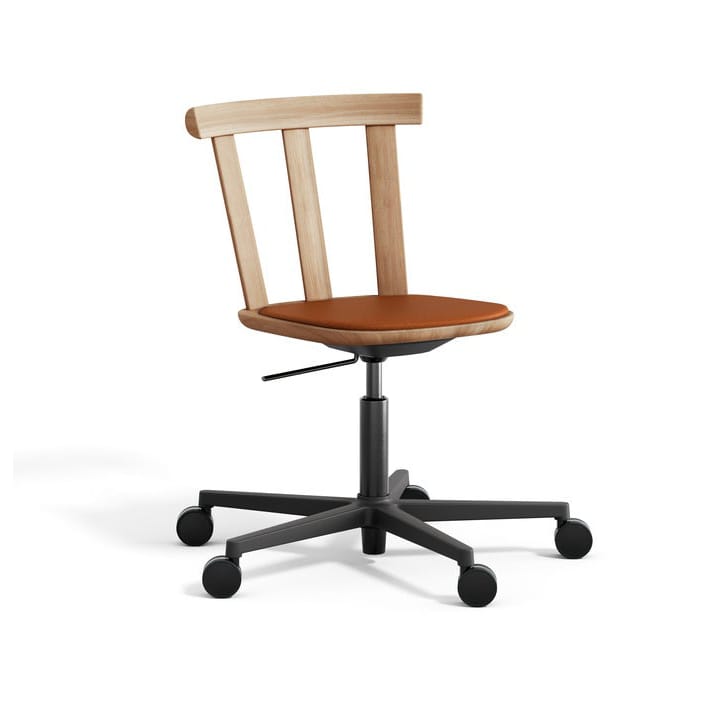Alt draaibare stoel beklede zitting eikenhout - Elmotique 43807-natuurlijke olie - Stolab