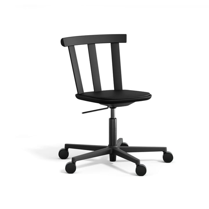 Alt draaibare stoel beklede zitting eikenhout - Elmotique 99001 black-mattsvart 99 - Stolab