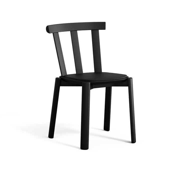 Alt stoel beklede zitting berkenhout - Elmotique 99001 black-mattsvart 99 - Stolab