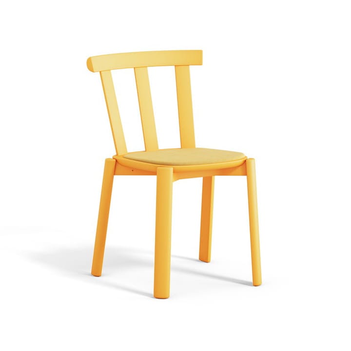 Alt stoel beklede zitting berkenhout - Hallingdal 65-407 yellow-klargul 80 - Stolab