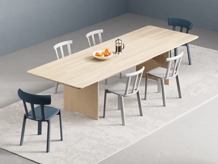 Alt stoel beklede zitting berkenhout, Vidar 4, 733 blue-åska 66 Stolab