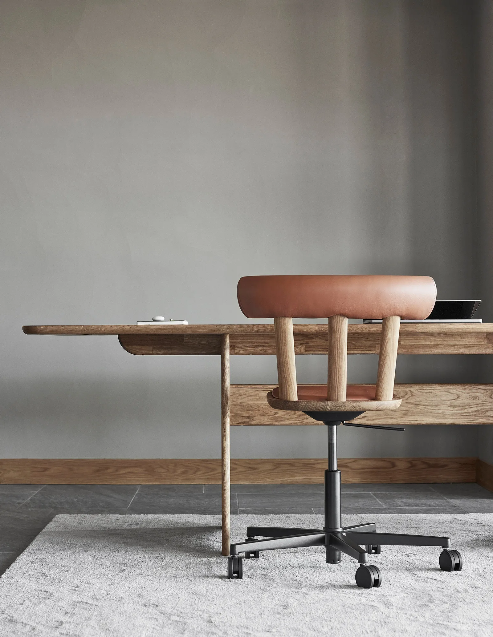 Alt tafel 90x245 cm eikenhout, Natuurlijke olie Stolab