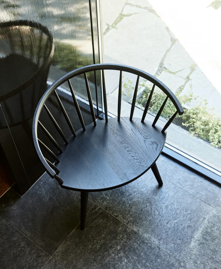 Arka loungestoel berkenhout, Zwart Stolab