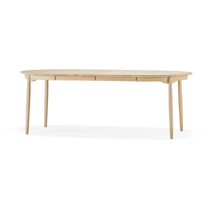 Carl eettafel berkenhout - Naturel olie, 2 inlegbladen - Stolab