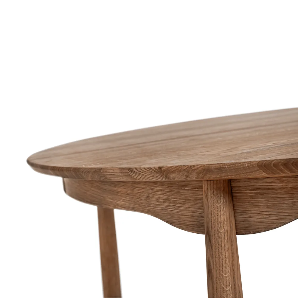 Carl eettafel berkenhout, Wit 21 dekkend, vast blad Stolab