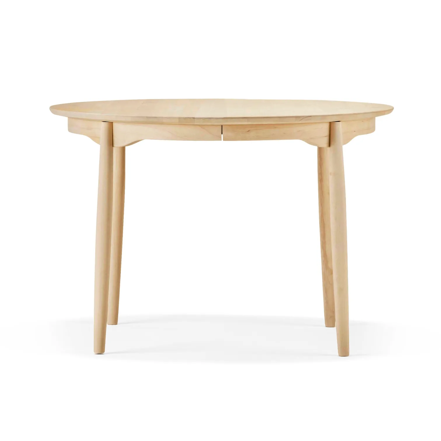 Carl eettafel deelbaar Ø115 cm, Berkenhout naturel olie Stolab