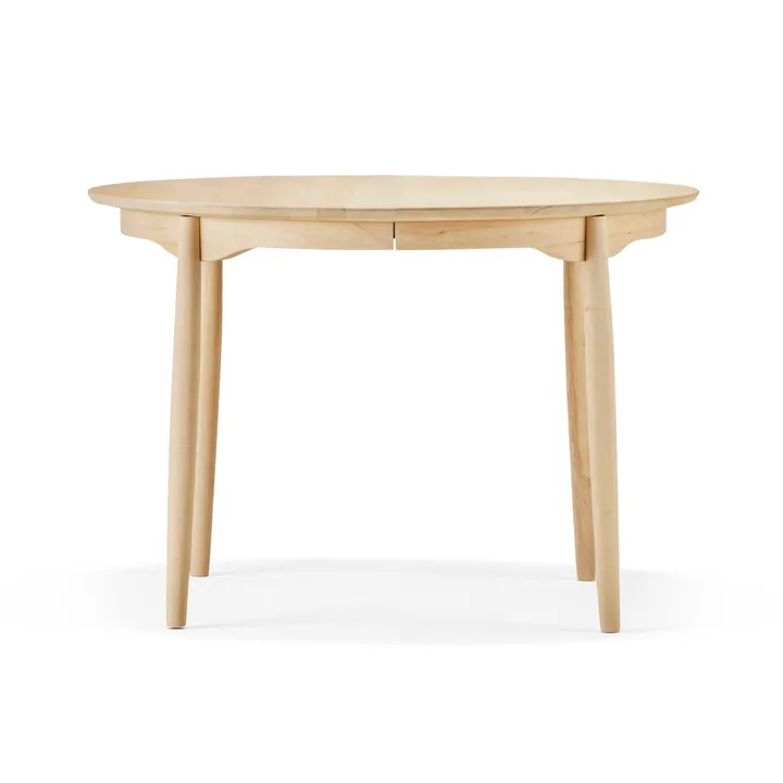 Carl eettafel deelbaar Ø115 cm - Berkenhout naturel olie - Stolab