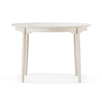 Carl eettafel deelbaar Ø115 cm - Berkenhout witte olie - Stolab