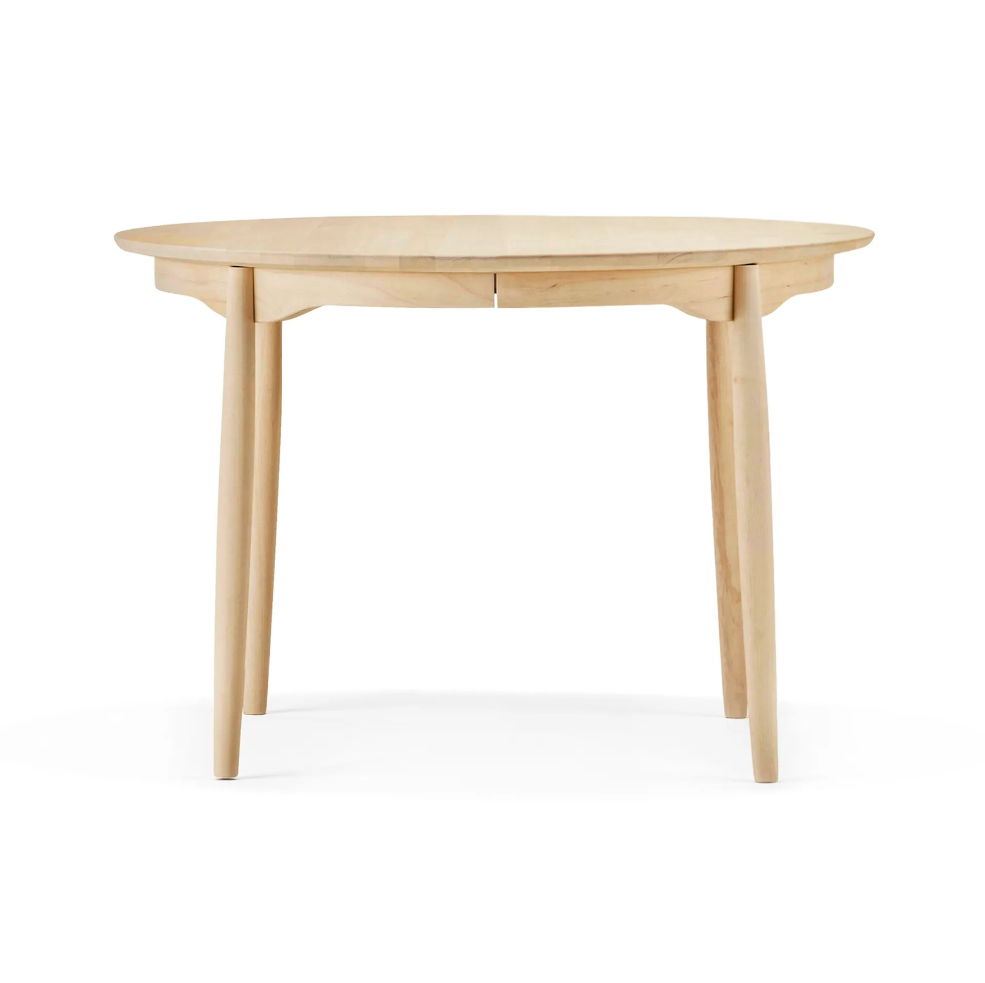 Carl eettafel vast tafelblad Ø115 cm, Berkenhout naturel olie Stolab