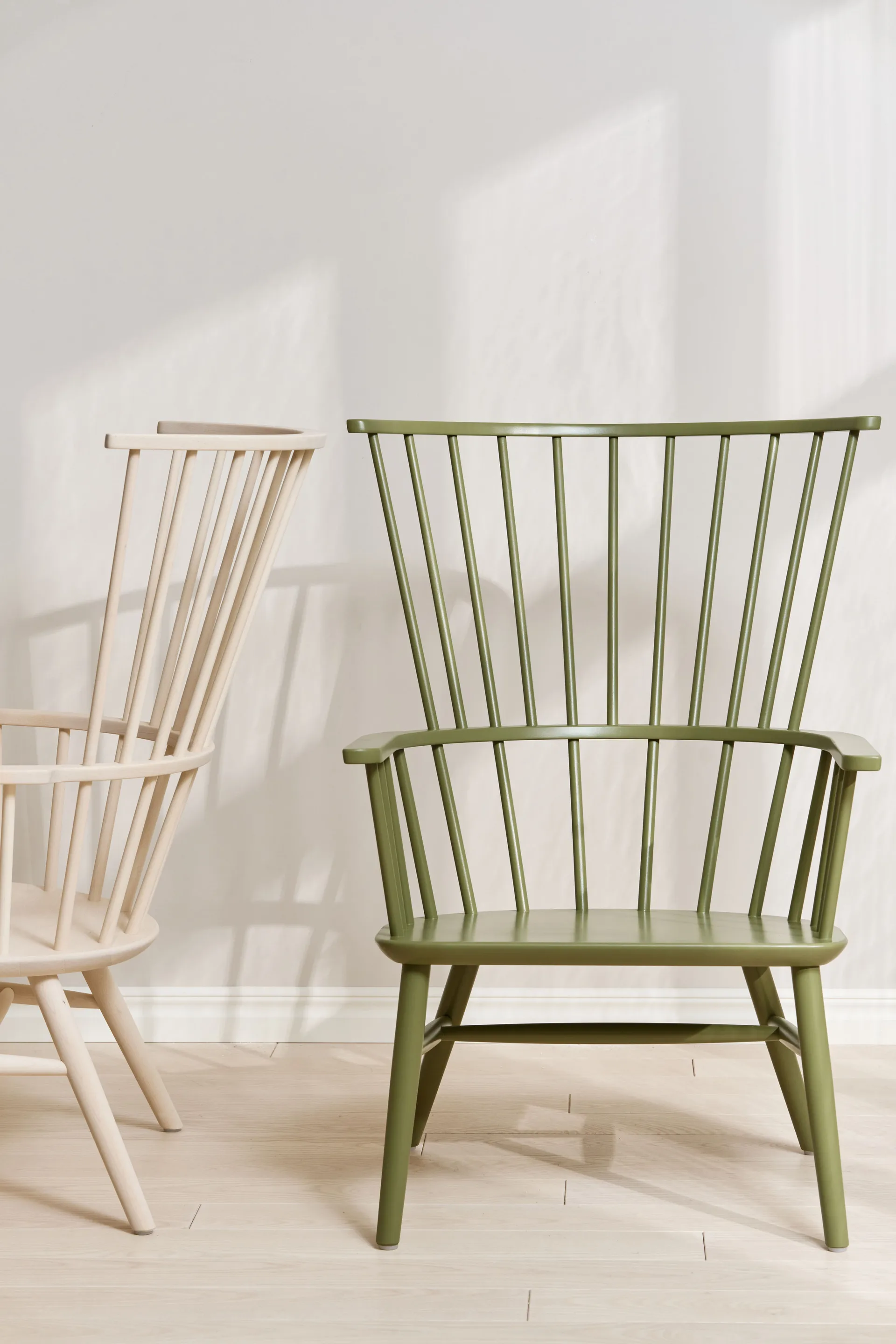 Henriette fauteuil kussen&nekkussen olive green-Espresso,  Stolab