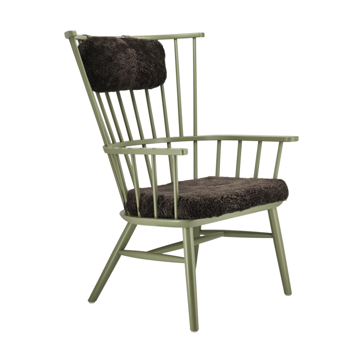 Henriette fauteuil kussen&nekkussen olive green-Espresso Stolab