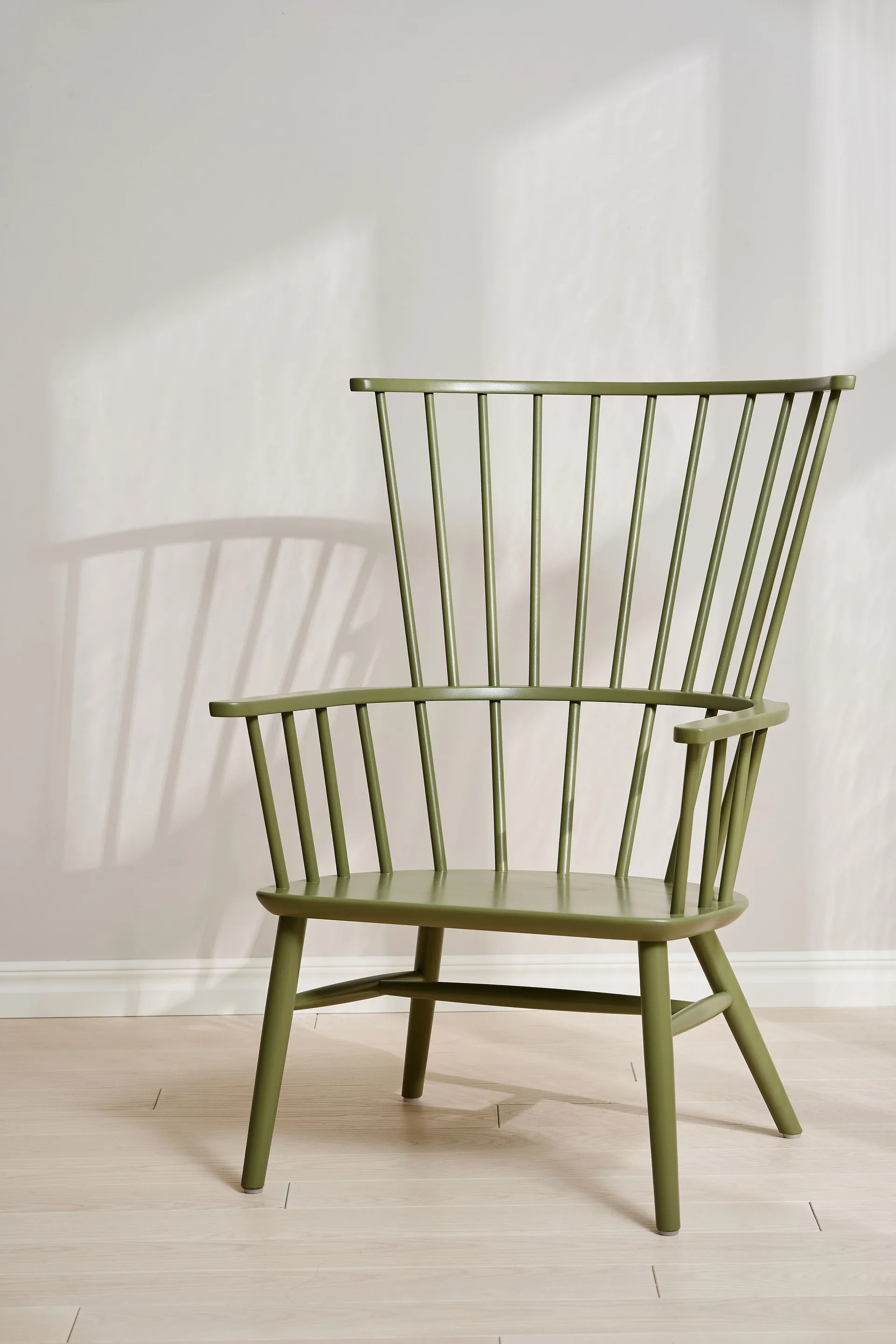 Henriette fauteuil kussen&nekkussen olive green-Espresso Stolab