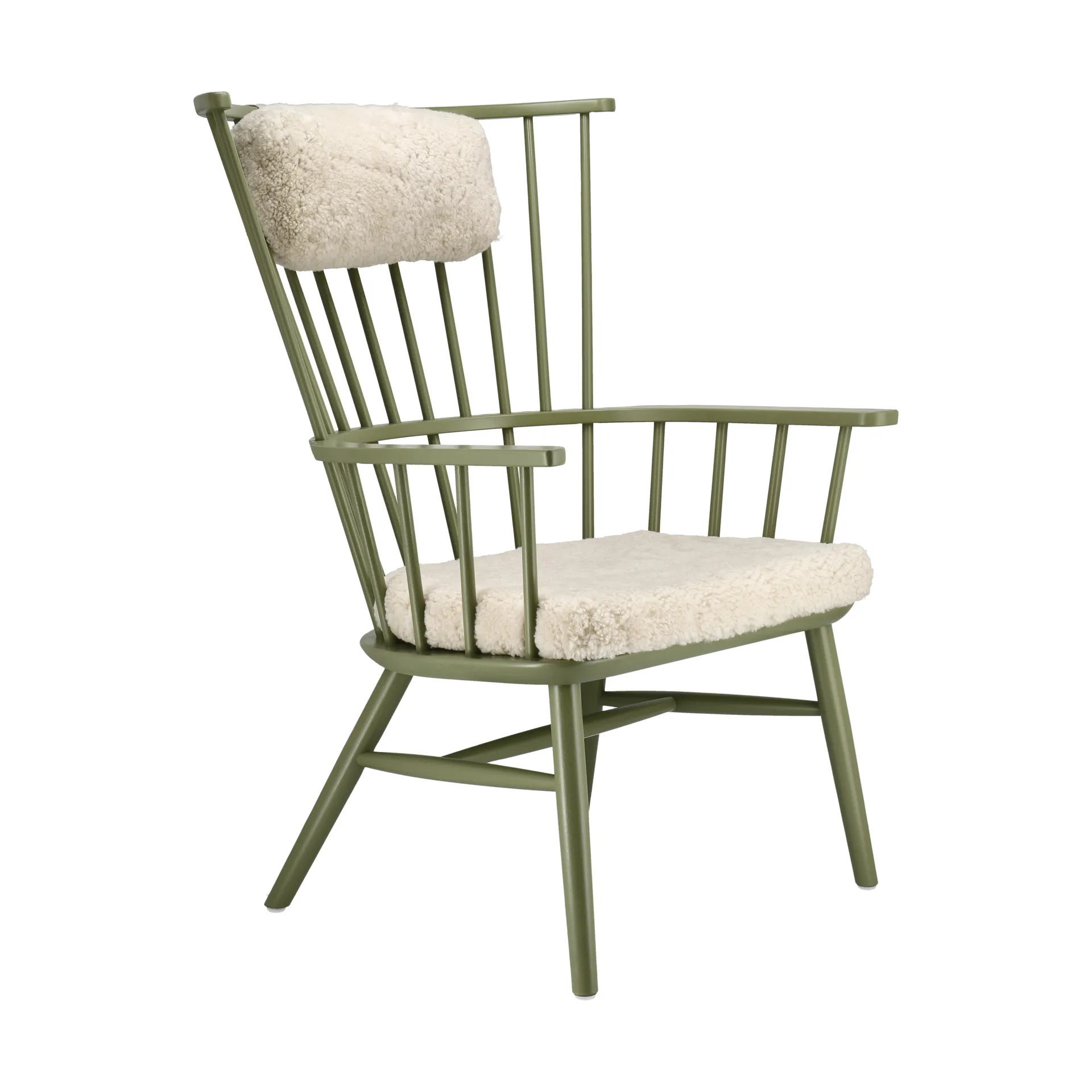 Henriette fauteuil kussen&nekkussen olive green-Moonlight Stolab