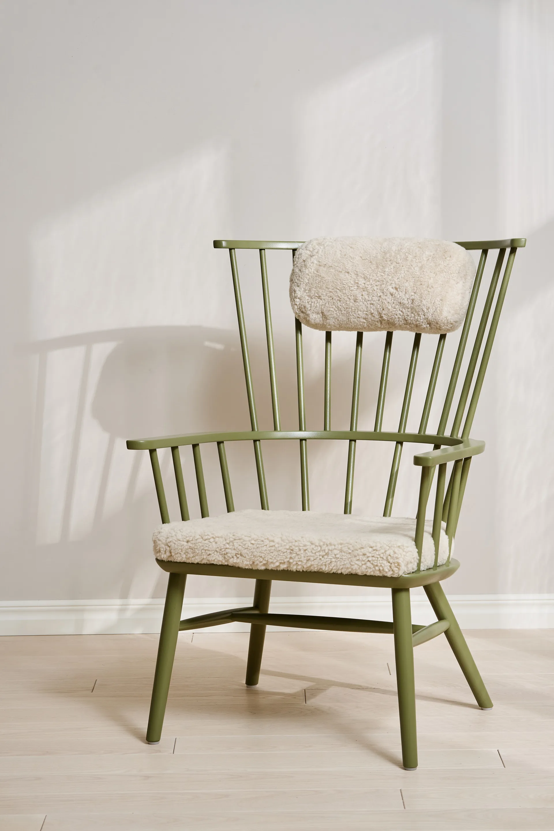 Henriette fauteuil kussen&nekkussen olive green-Moonlight Stolab