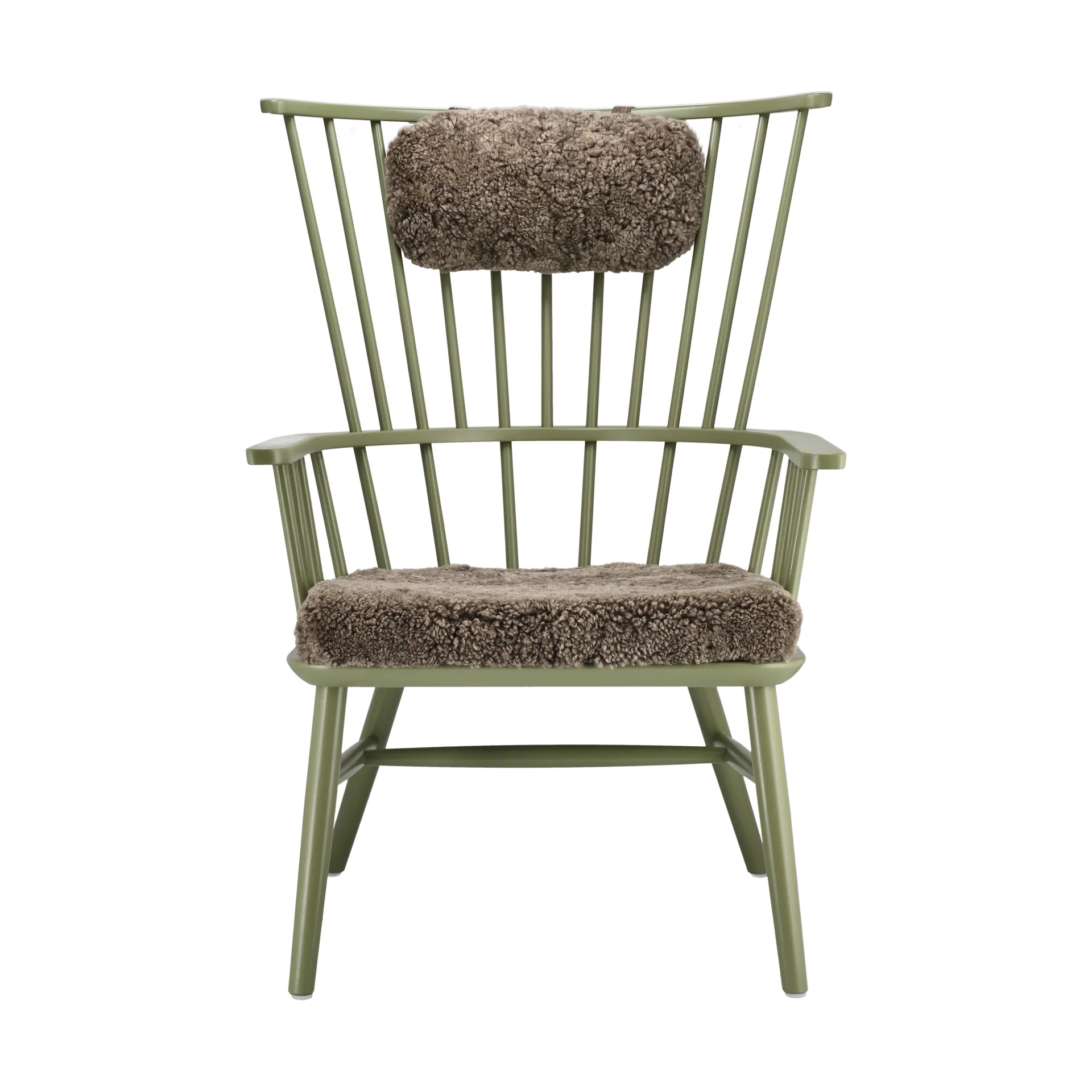 Henriette fauteuil kussen&nekkussen olive green-Sahara Stolab