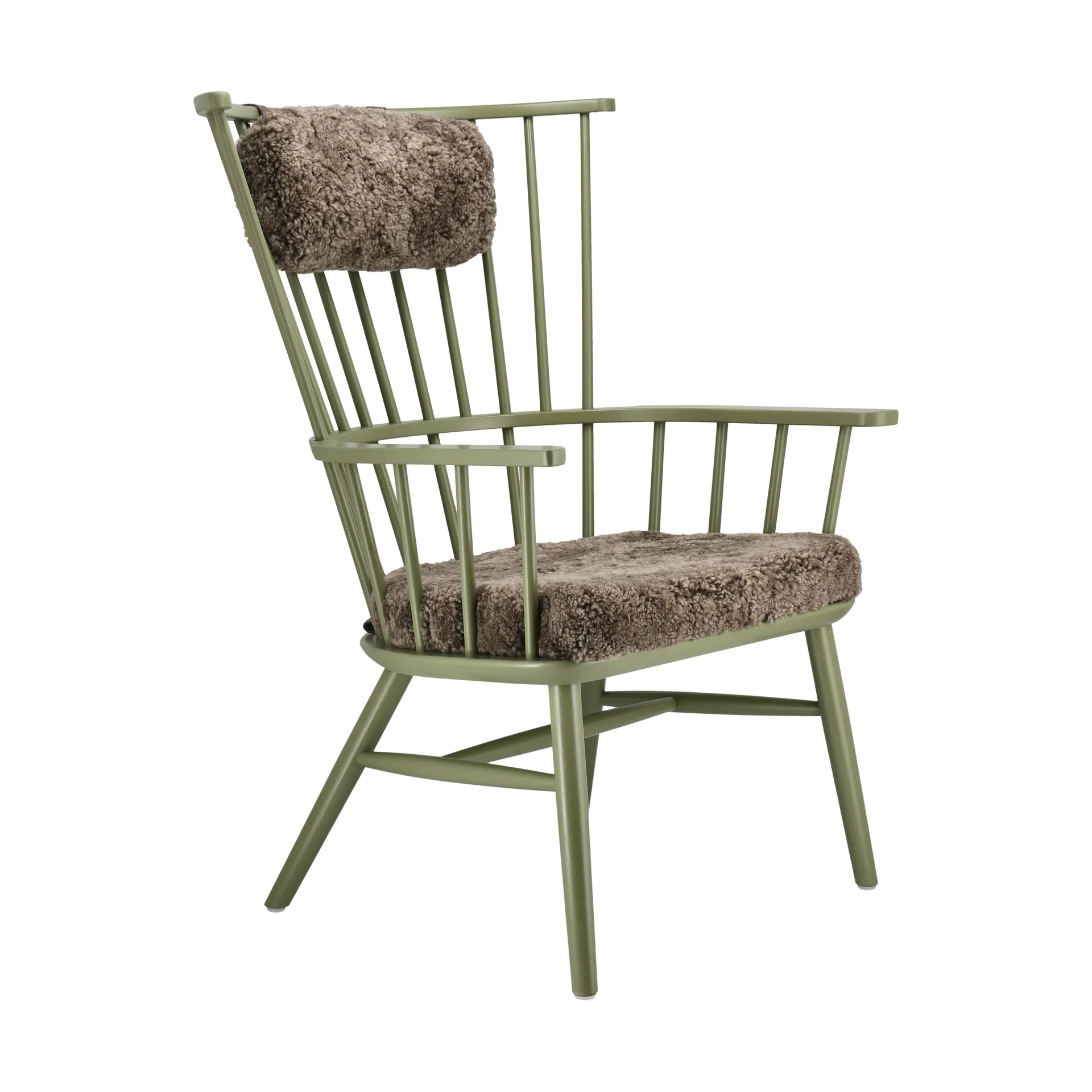 Henriette fauteuil kussen&nekkussen olive green-Sahara Stolab