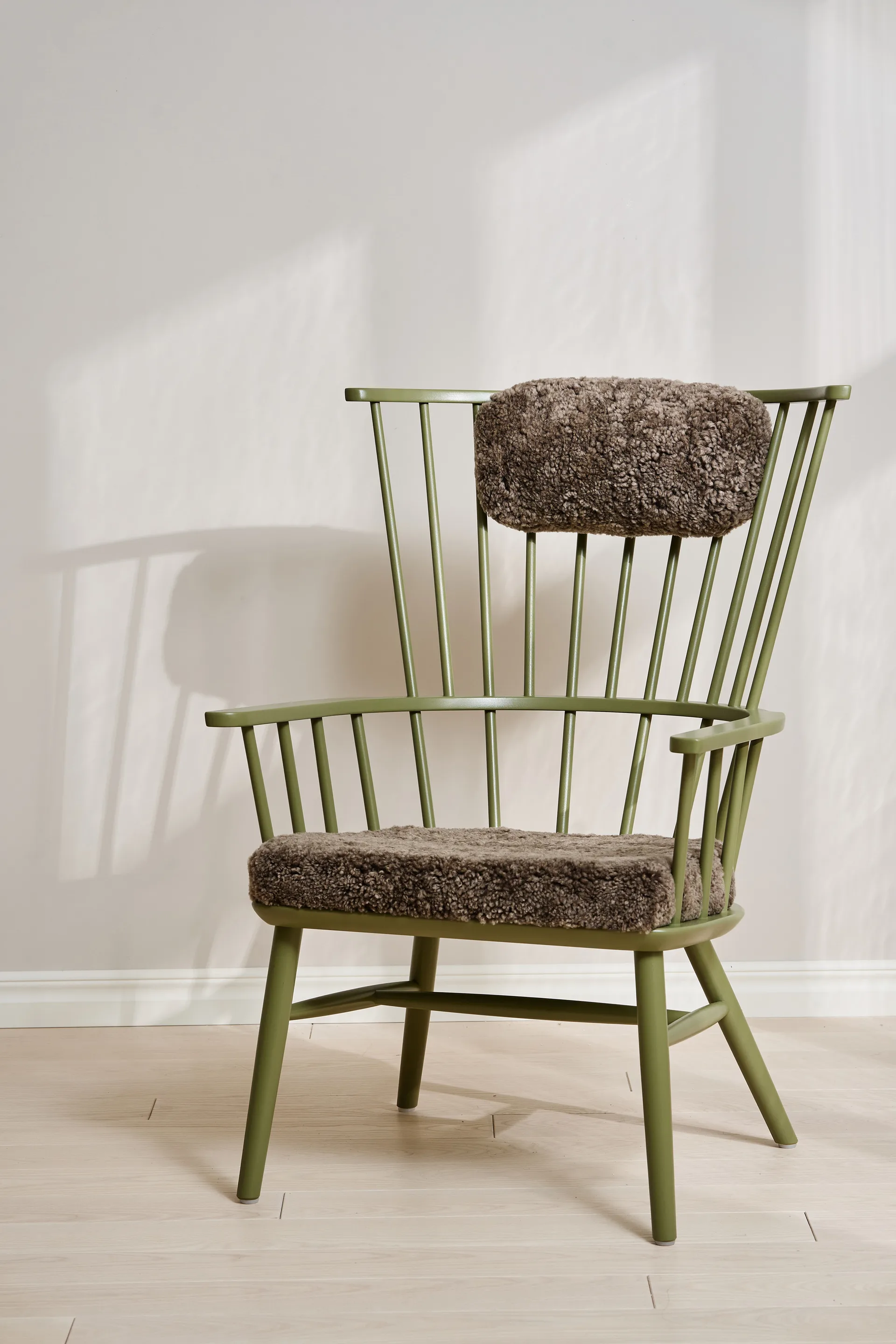 Henriette fauteuil kussen&nekkussen olive green-Sahara Stolab