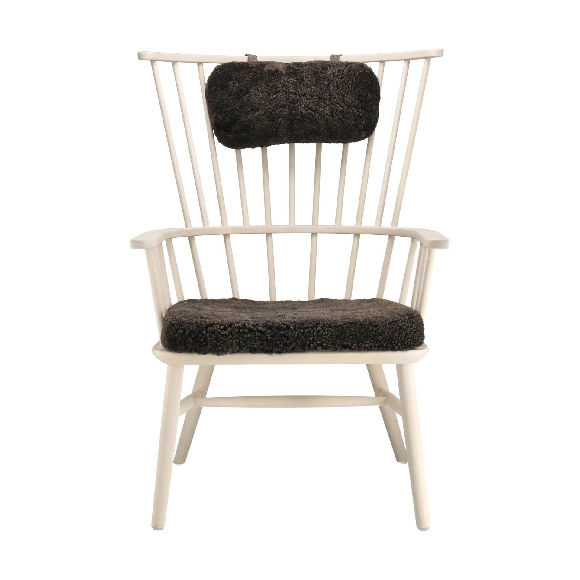 Henriette fauteuil kussen&nekkussen white oil-Espresso,  Stolab