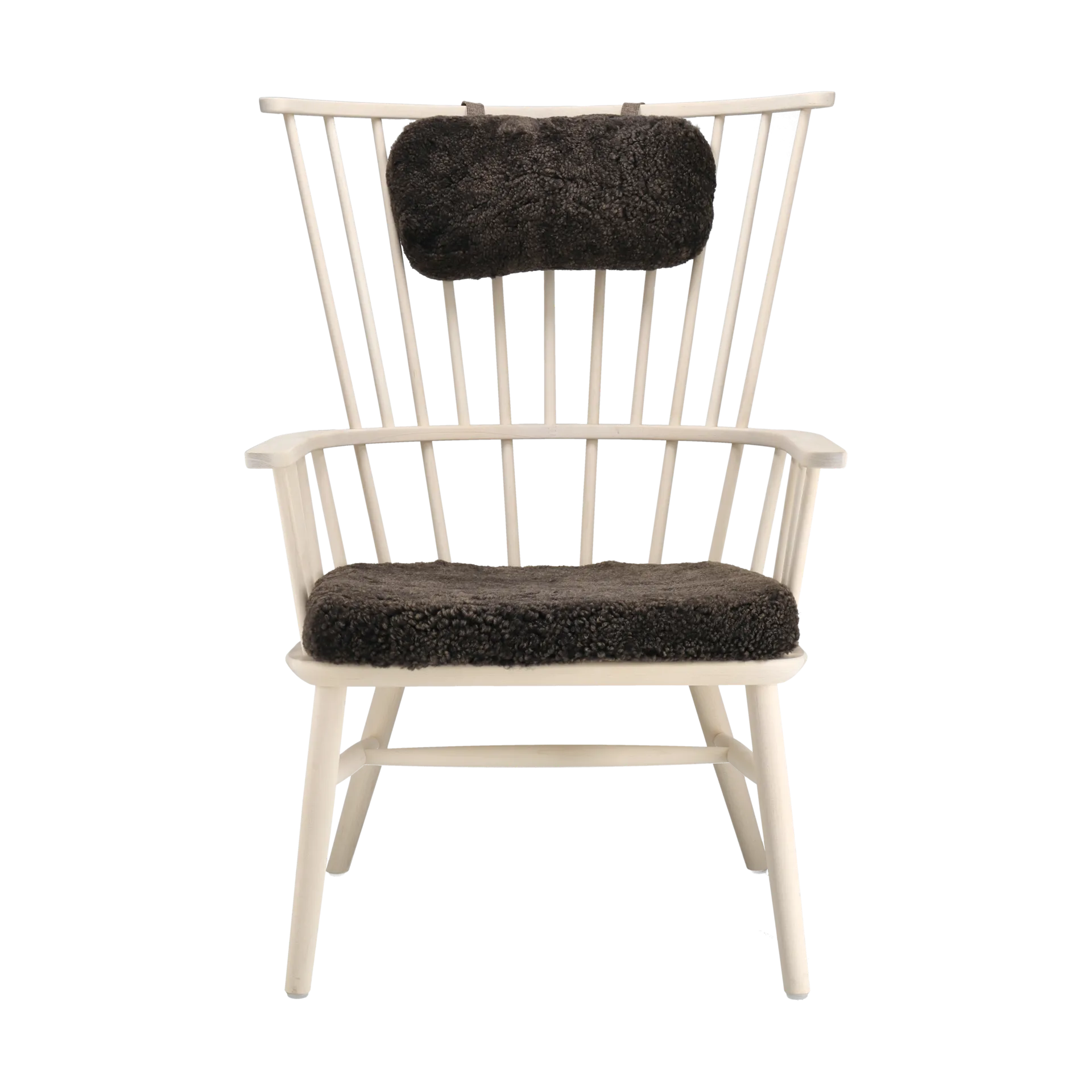 Henriette fauteuil kussen&nekkussen white oil-Espresso Stolab