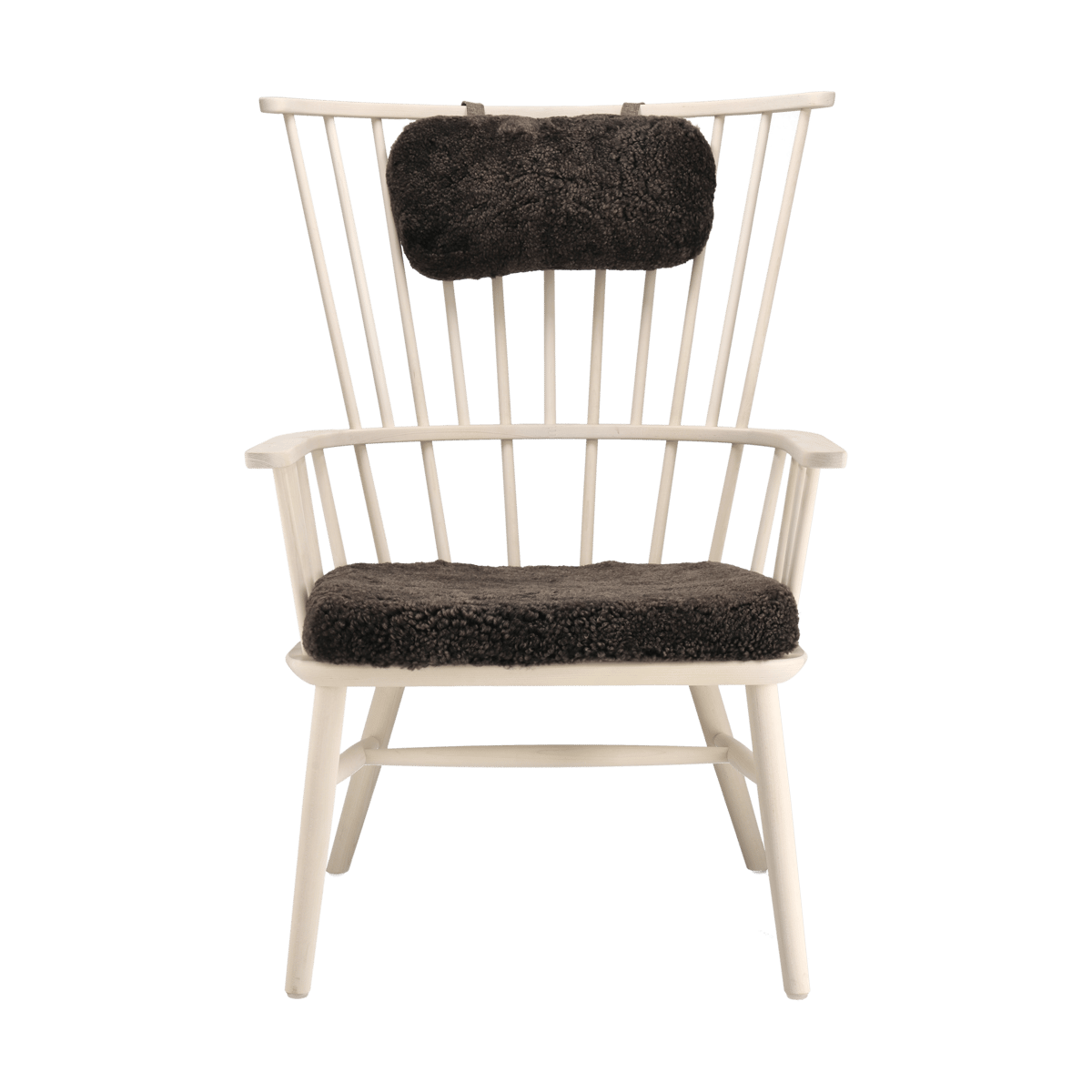 Stolab Henriette fauteuil kussen&nekkussen white oil-Espresso