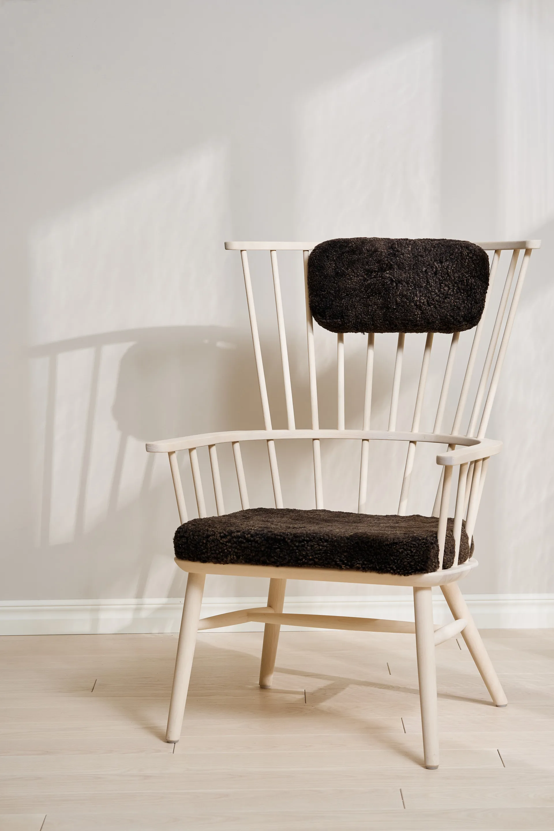 Henriette fauteuil kussen&nekkussen white oil-Espresso Stolab
