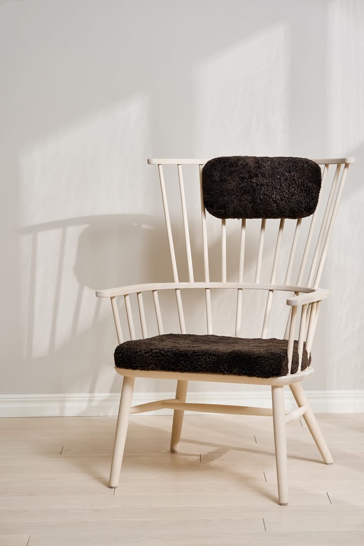 Henriette fauteuil kussen&nekkussen white oil-Espresso Stolab