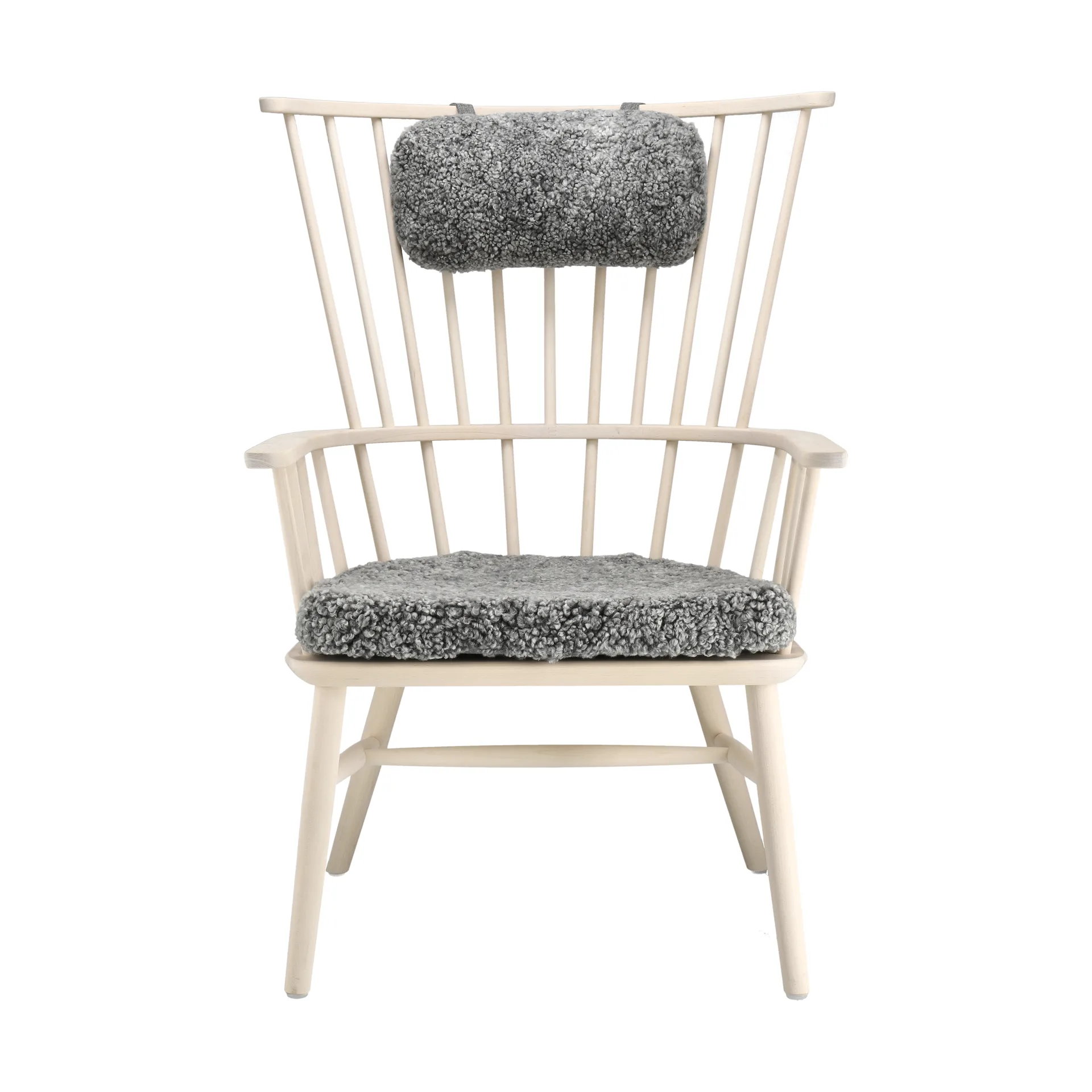 Henriette fauteuil kussen&nekkussen white oil-Scand. grey Stolab