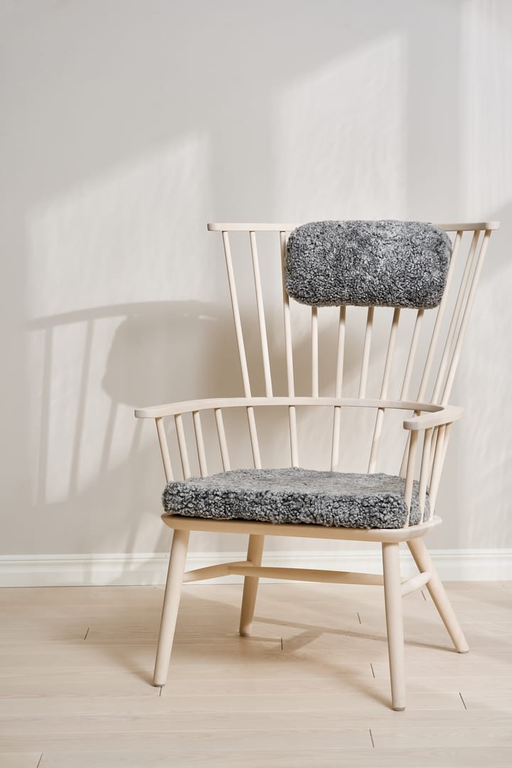 Henriette fauteuil kussen&nekkussen white oil-Scand. grey Stolab