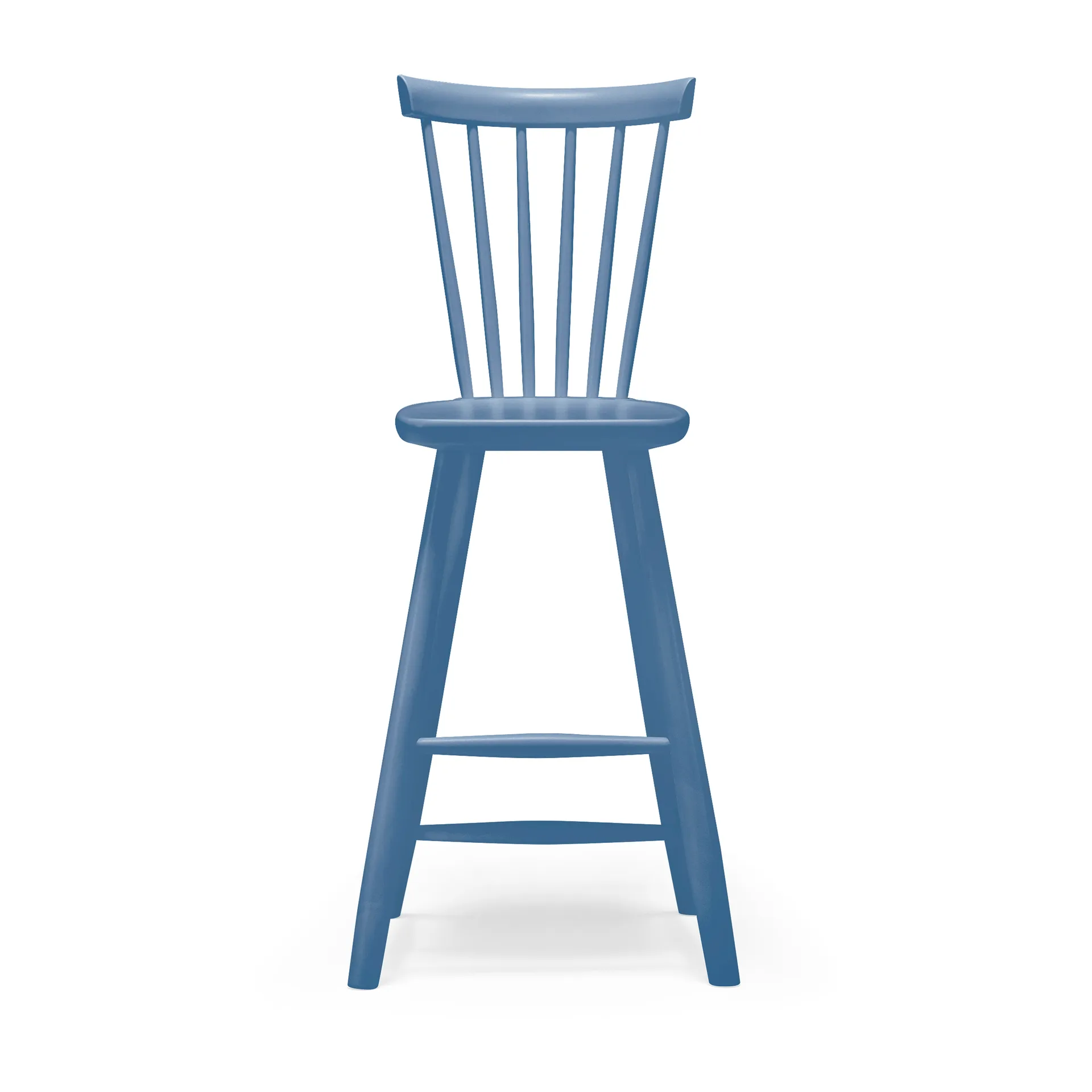 Lilla Åland kinderstoel berkenhout 52 cm, Dageraadsblauw Stolab