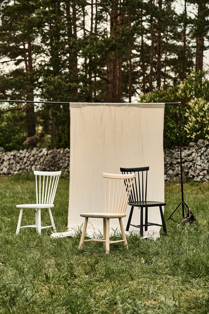 Lilla Åland stoel berkenhout, Zwart Stolab