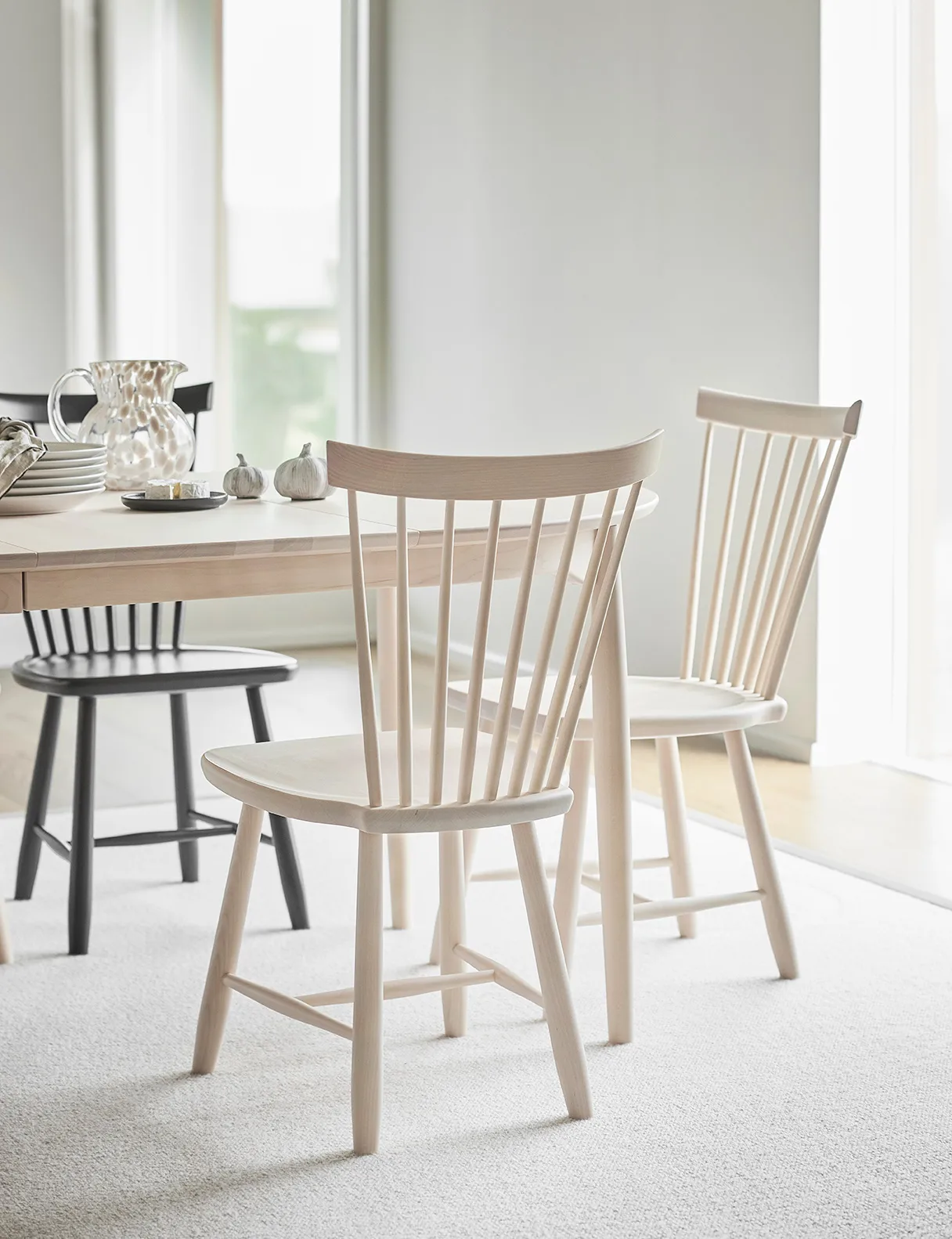 Lilla Åland stoel eikenhout, Zwart Stolab