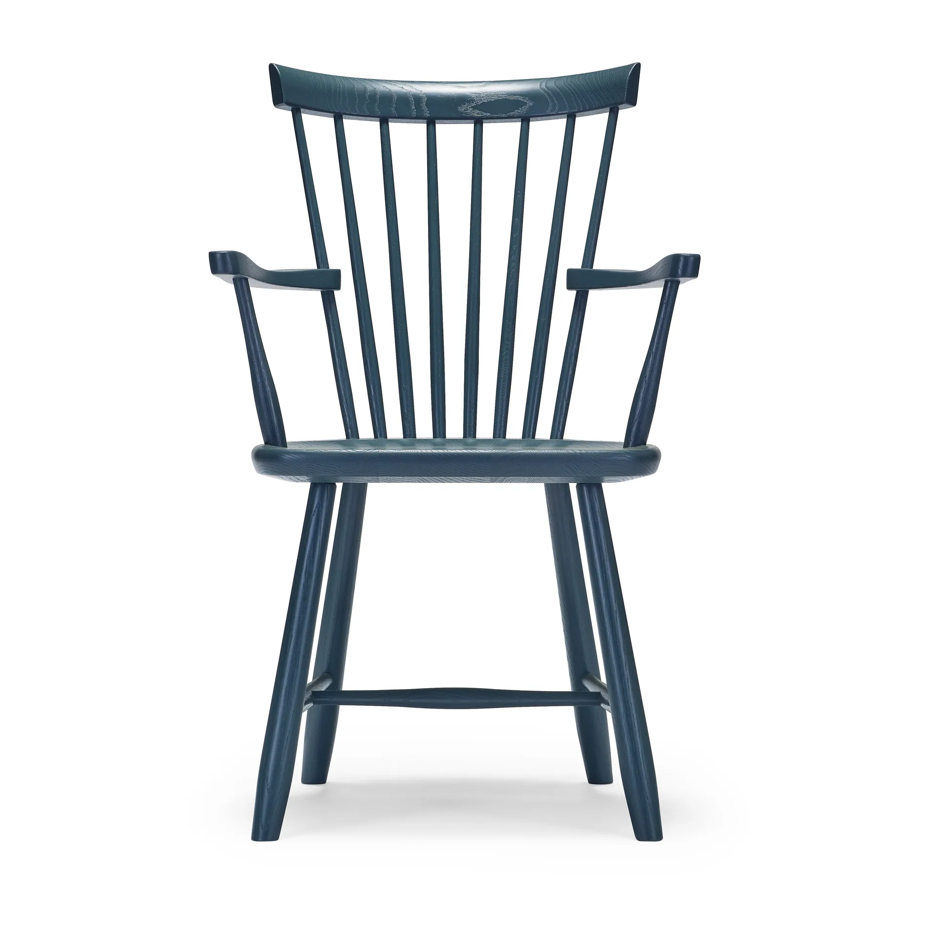 Lilla Åland stoel met armleuningen eikenhout, Bosgroen Stolab