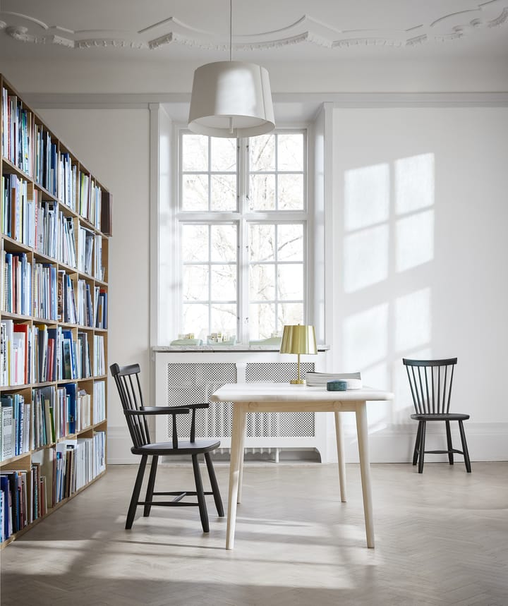 Lilla Åland stoel met armleuningen eikenhout, Zwart Stolab