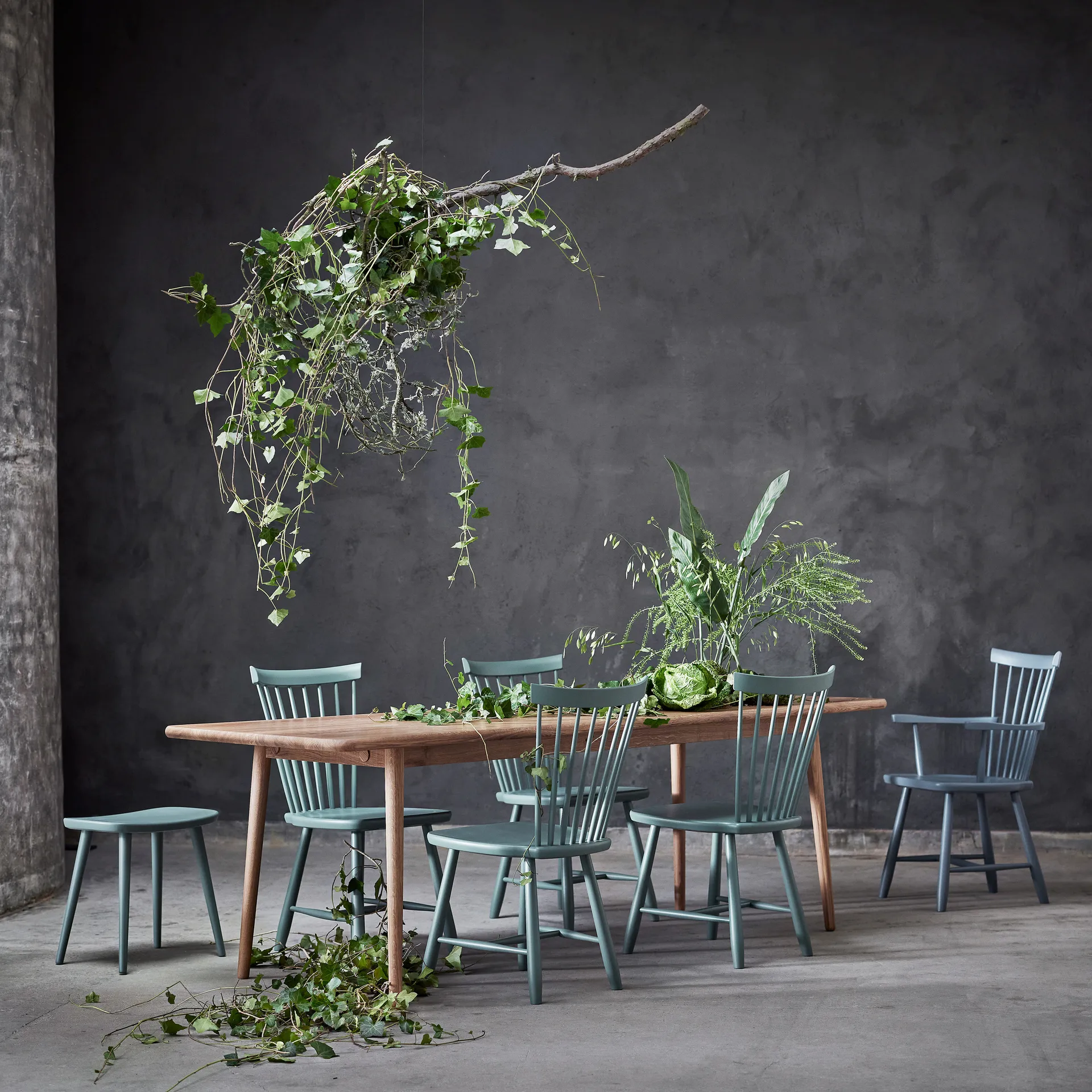 Lilla Åland stoel, Mist 22 (berkenhout) Stolab