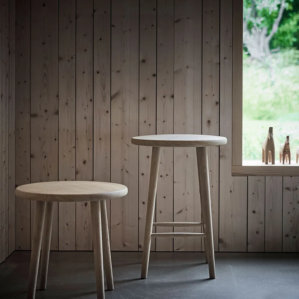 Miss Button kruk, eikenhout naturel olie, laag Stolab