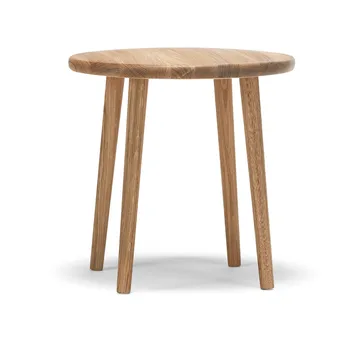 Miss Button ronde kruk - Eikenhout naturel olie, laag, Ø44x45 cm - Stolab