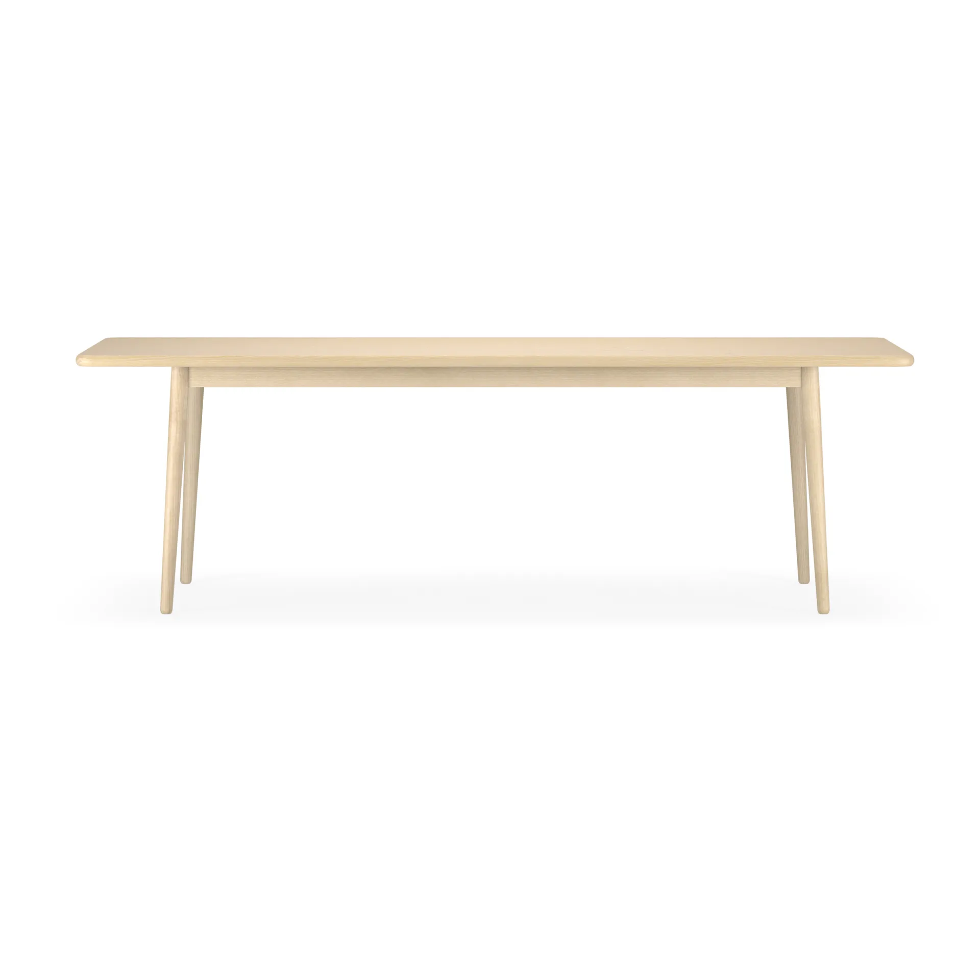 Miss Holly tafel 235x100 cm, Berkenhout naturel olie, 1 inlegblad Stolab