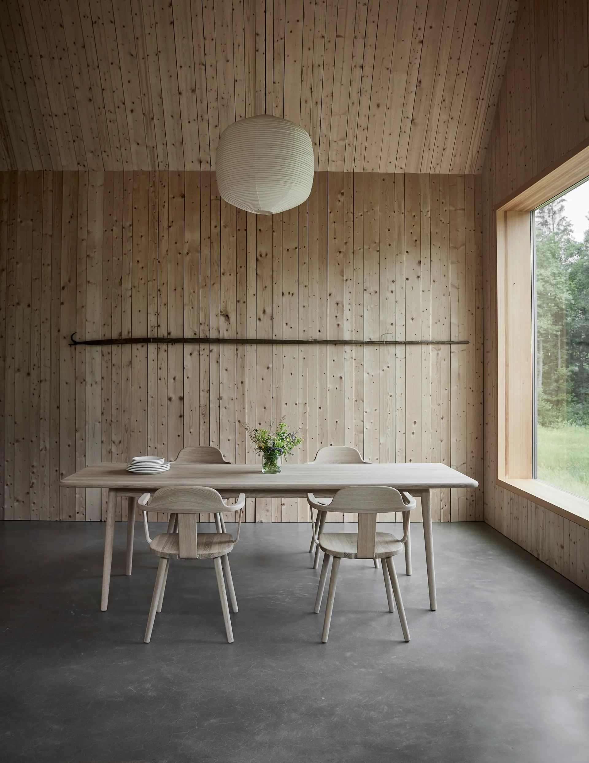 Miss Holly tafel 235x100 cm, Berkenhout witte olie Stolab